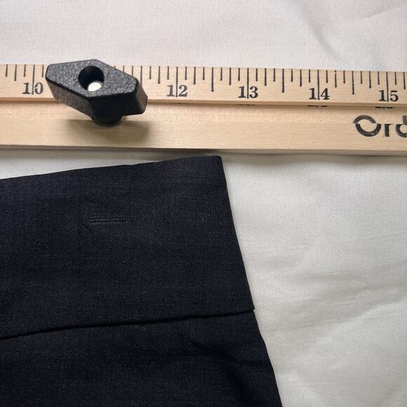 Theory Pencil Skirt Size 4 Navy Blue Knee Length Wool-Blend Career Business Work - Picture 8 of 13